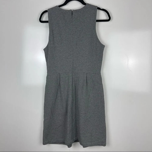 Madewell Heather Grey Sleeveless Sheath Dress Pockets Women's Size Medium - Picture 2 of 9